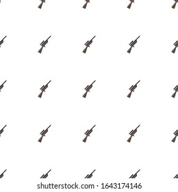 Hunting icon pattern seamless isolated on white background. Editable flat Hunting icon. Hunting icon pattern for web and mobile.