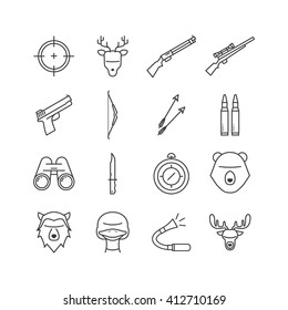 Hunting Icon Set
