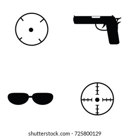 hunting icon set