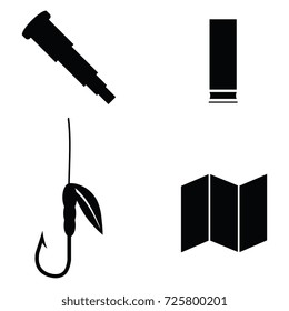 hunting icon set
