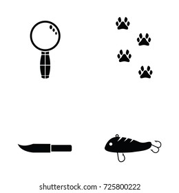 hunting icon set