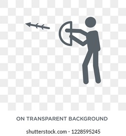 Hunting icon. Trendy flat vector Hunting icon on transparent background from Activity and Hobbies collection. 