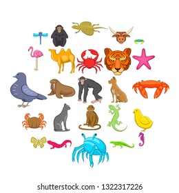 Hunting icons set. Cartoon set of 25 hunting vector icons for web isolated on white background Hunting icons set. Cartoon set of 25 hunting vector icons for web isolated on white background