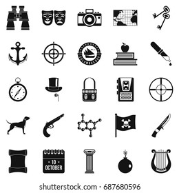 Hunting icons set. Simple set of 25 hunting vector icons for web isolated on white background