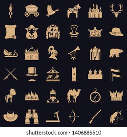 Hunting icons set. Simple style of 36 hunting vector icons for web for any design