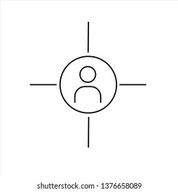 hunting icon,vector best line icon.