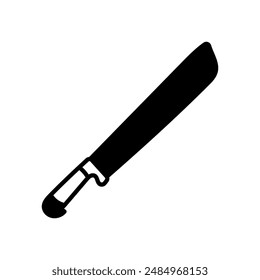 Hunting Knife Glyph Icon, Vector illustration