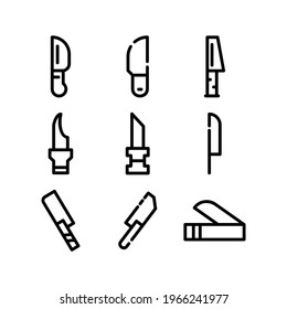 hunting knife icon or logo isolated sign symbol vector illustration - Collection of high quality black style vector icons
