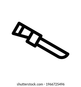 hunting knife icon or logo isolated sign symbol vector illustration - high quality black style vector icons
