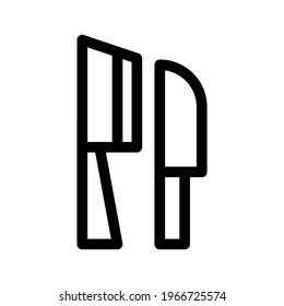 hunting knife icon or logo isolated sign symbol vector illustration - high quality black style vector icons
