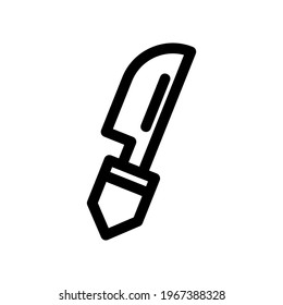 hunting knife icon or logo isolated sign symbol vector illustration - high quality black style vector icons
