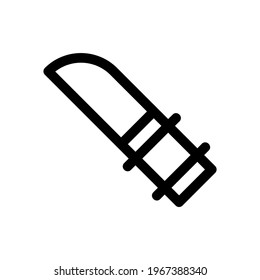 hunting knife icon or logo isolated sign symbol vector illustration - high quality black style vector icons
