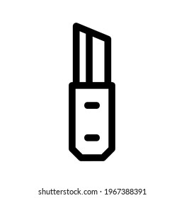hunting knife icon or logo isolated sign symbol vector illustration - high quality black style vector icons
