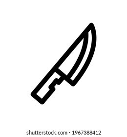 hunting knife icon or logo isolated sign symbol vector illustration - high quality black style vector icons
