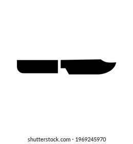 hunting knife icon or logo isolated sign symbol vector illustration - high quality black style vector icons
