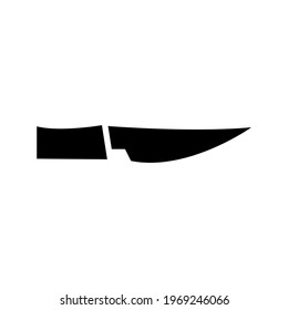 hunting knife icon or logo isolated sign symbol vector illustration - high quality black style vector icons
