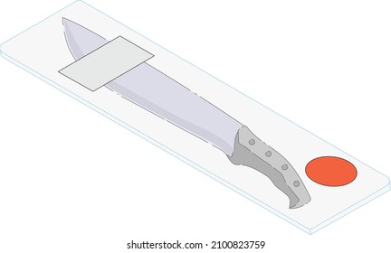 Hunting knife package isometric packaging