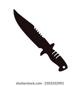 hunting knife - simple vector icon