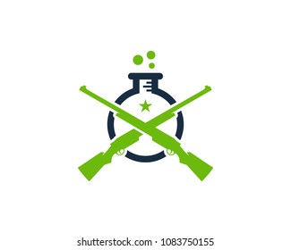 Hunting Lab Icon Logo Design Element