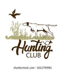 Hunting labels. Vector illustration.