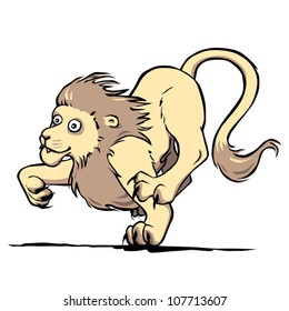 Hunting Lion