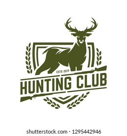 Hunting Logo Deer Hunting Stamp Stock Vector (Royalty Free) 1295442946 ...