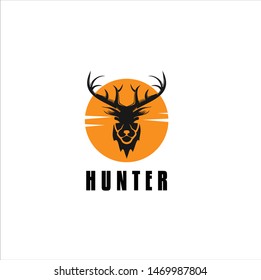 Hunting logo design inspiration vector