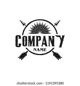 hunting logo vintage