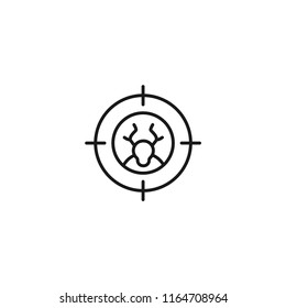 Hunting Modern Simple Outline Vector Icon