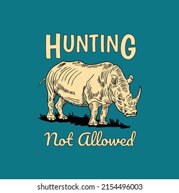 Hunting Not Allowed a nice poster