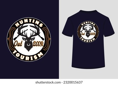 Hunting out door tourism t-shirt design