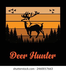 Diseño y Vector de camisetas al aire libre de caza