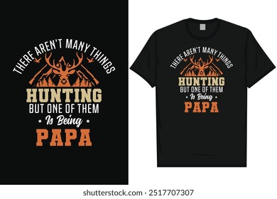 Caza papa diseño de camiseta de gráficos