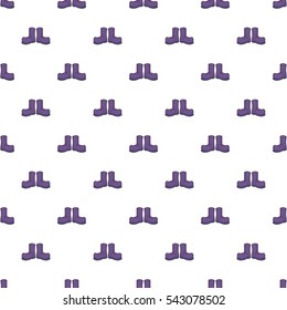 Hunting rubber boots pattern. Cartoon illustration of hunting rubber boots vector pattern for web