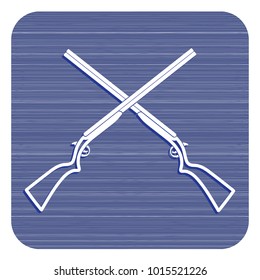 Hunting shot gun icon. Vector illustration