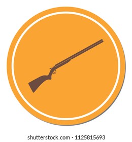 Hunting shot gun icon. Vector illustration