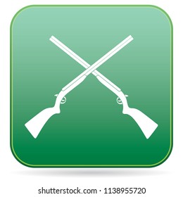 Hunting shot gun icon. Vector illustration