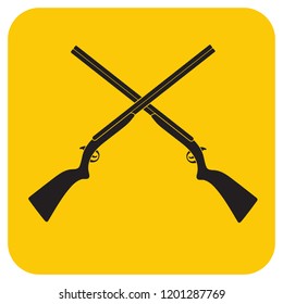 Hunting shot gun icon. Vector illustration