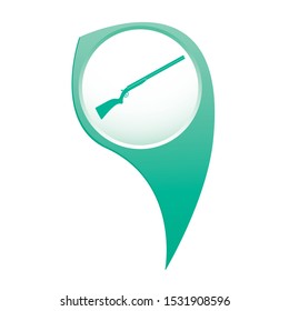 Hunting shot gun icon. Vector illustration

