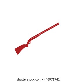 Hunting shot gun icon. Vector illustration