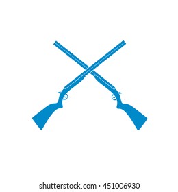 Hunting shot gun icon. Vector illustration