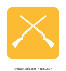 Hunting shot gun icon. Vector illustration