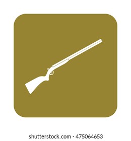 Hunting shot gun icon. Vector illustration