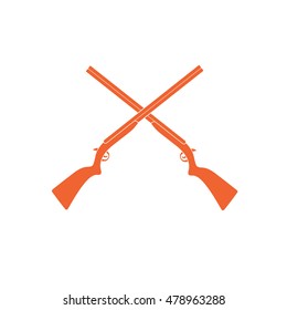 Hunting shot gun icon. Vector illustration