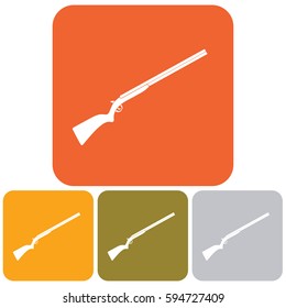 Hunting shot gun icon. Vector illustration