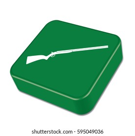 Hunting shot gun icon. Vector illustration