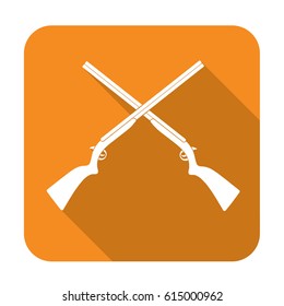 Hunting shot gun icon. Vector illustration