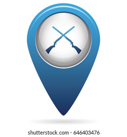 Hunting shot gun icon. Vector illustration