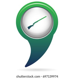 Hunting shot gun icon. Vector illustration