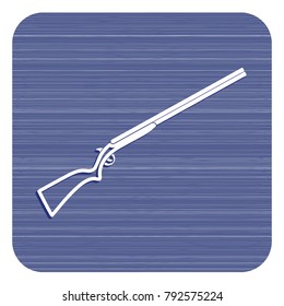 Hunting shot gun icon. Vector illustration